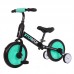 Kids 2 in 1 Carbon Steel Balance Bike to Pedal Bike with Training Wheels, Lightweight with Foam Tire Adjustable Seat Detachable Pedals
